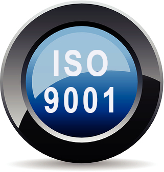 ISO 9001 button